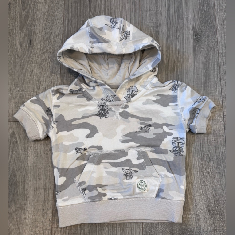 GAP Kids Gray Camouflage Hoodie